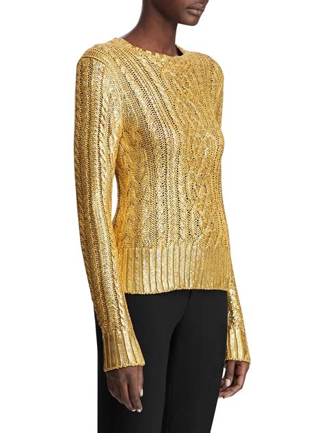 metallic sweater knit fabric|metallic gold sweaters for women.